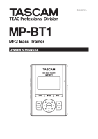 Tascam MP-BT1 - Owners Manual